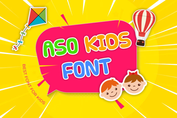 Aso Kids Font: A Playful Display Typeface for Editorial Projects