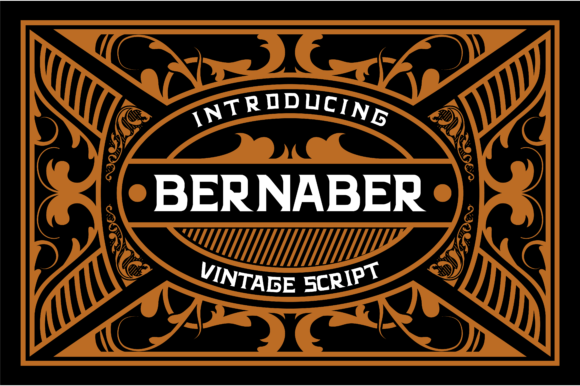 Bernaber: A Vintage Display Font for Bold Digital Branding