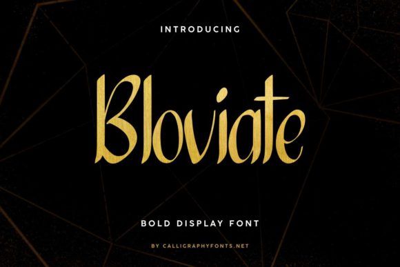 Bringing Your Designs to Life with the Bloviate Font