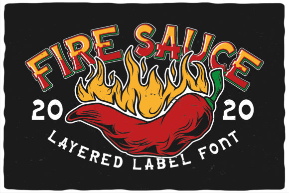 Fire Sauce: A Bold Display Font for Editorial Impact
