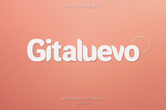 Gitaluevo: A Display Font for Bold, Modern Identity