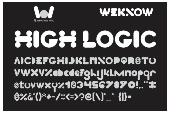 High Logic: A Playful Font for Business Branding and Recognition