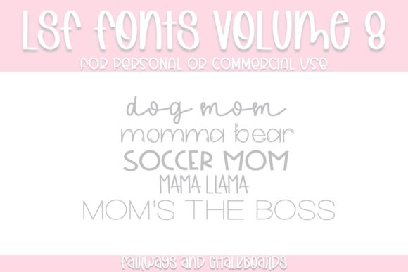 LSF Volume 8: A Font Collection for Small Business Branding