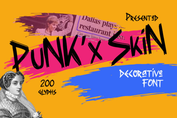 Punkx Skin: The Handcrafted Display Font for Creative Product Makers