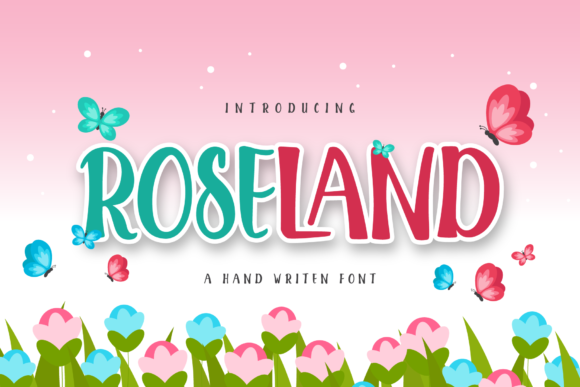 Roseland Font: A Bold and Cute Display Typeface for Modern Campaigns