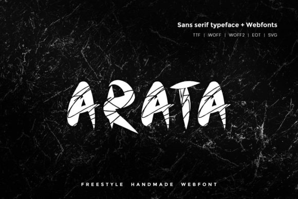 Testing Arata, A Scratchy Display Font for Branding Projects